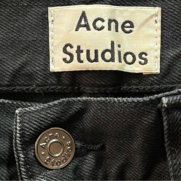 Acne Studio Boy Black Stretch Denim Jeans Women’s Size 30 - Picture 4 of 6